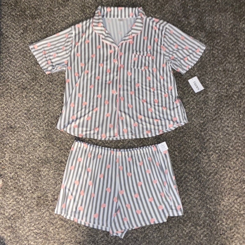 NWT Hanes Matching Pajama Set XL